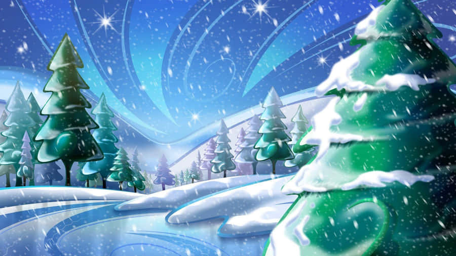 Celebrate The Holidays With Pikachu And Friends Wallpaper