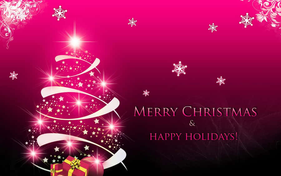 Celebrate The Holidays With This Happy Holidays Desktop Wallpaper! Wallpaper