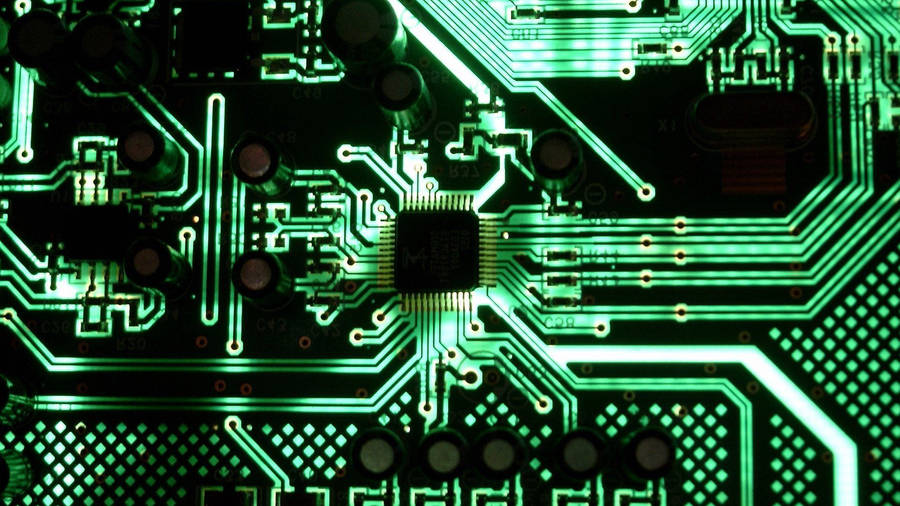 Download Free Centered Microchip, Circuit Board Wallpaper - Mrwallpaper.com