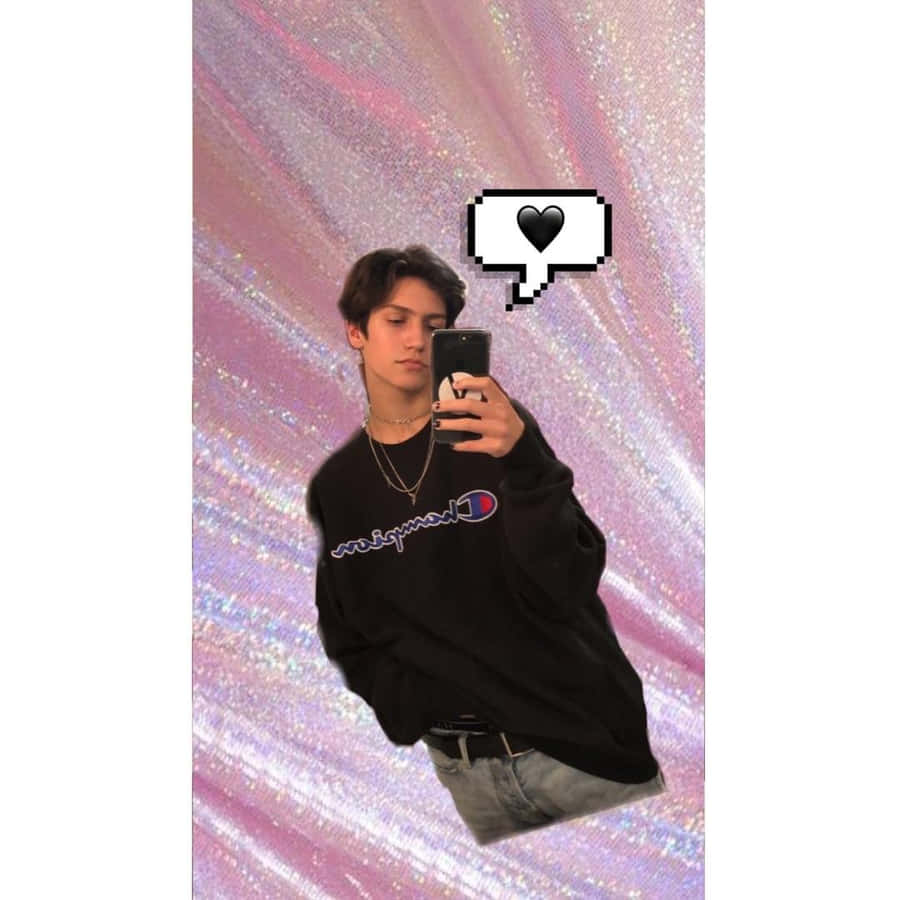 Chase Hudson Enjoying The Summer Sun Wallpaper