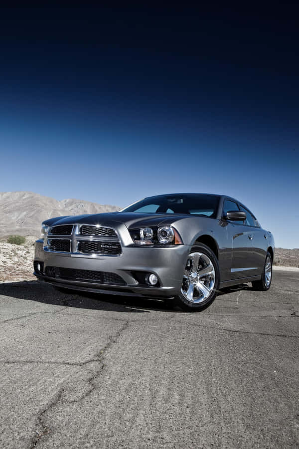 Check Out The Stunning Red Dodge Charger On Your Iphone Wallpaper