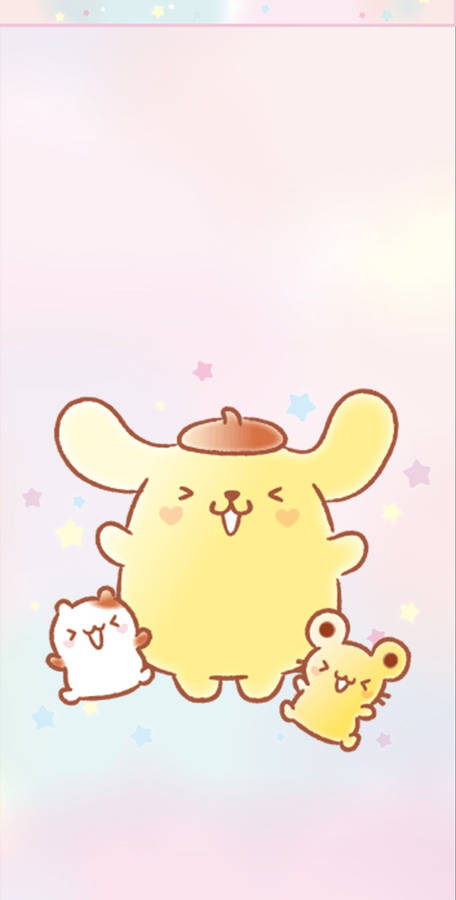 Download free Cheerful Pompompurin And Friends Wallpaper - MrWallpaper.com