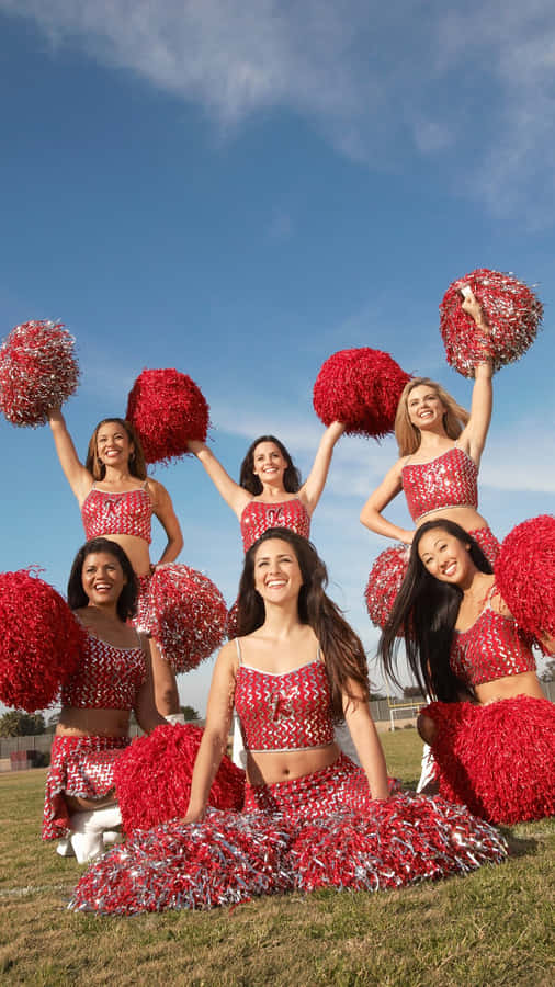 Cheerleading Squad Outdoor Performance Wallpaper