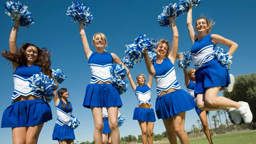 Cheerleading Squad Outdoor Performance Wallpaper