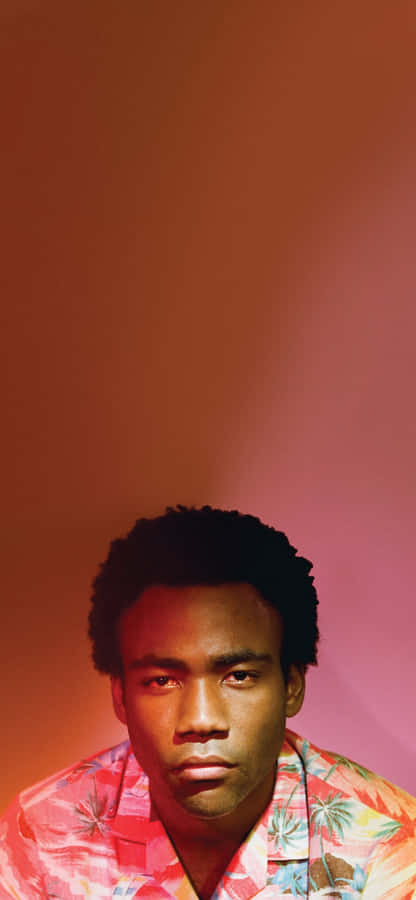 Childish Gambino Red Gradient Background Wallpaper