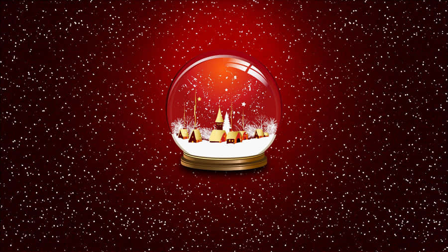 Christmas Snow Globe Magic Wallpaper