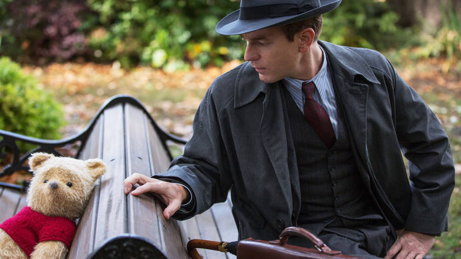 Christopher Robin Sitting Wallpaper