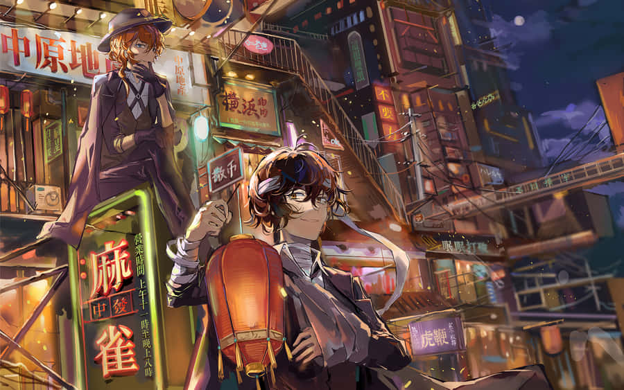 Chuya Nakahara Prepares For Battle In Bungo Stray Dogs Wallpaper