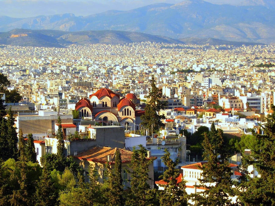 Side Street in Athens, Greece