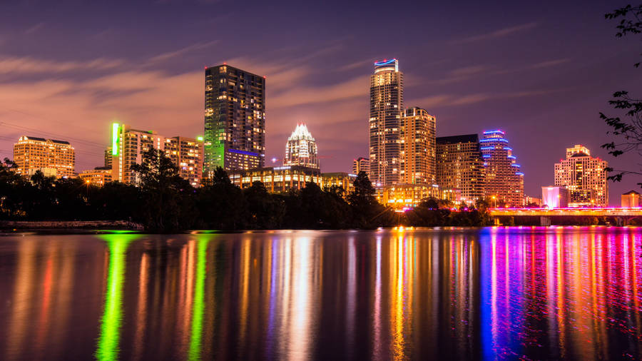 Cityscape From The Waters Wallpaper