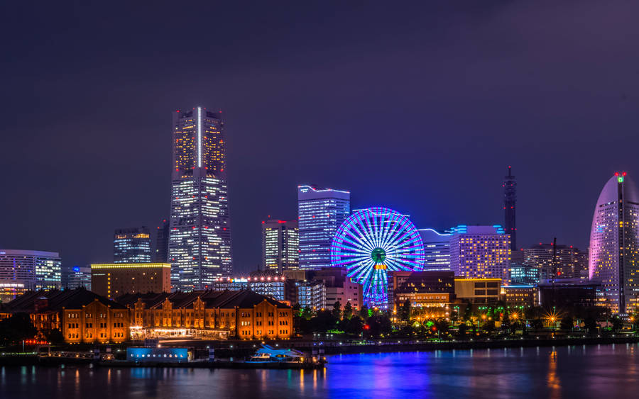 Yokohama Night Ultra HD Desktop Background Wallpaper for 4K UHD TV : Tablet  : Smartphone