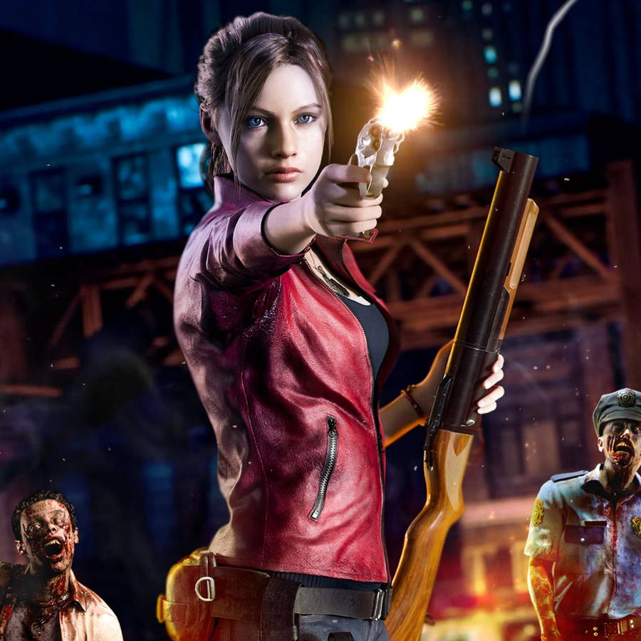 Download free Claire Redfield Weapons Resident Evil 2 Remake Wallpaper -  MrWallpaper.com