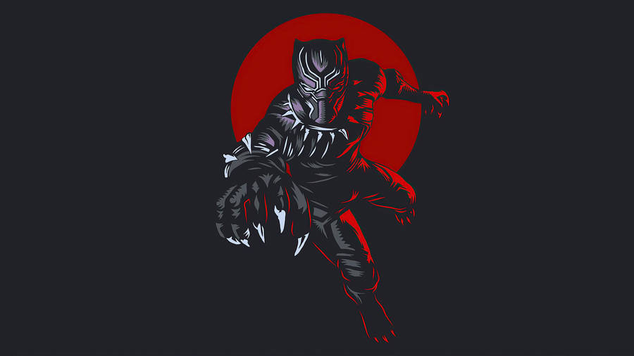 Classic Black Panther Pose Wallpaper