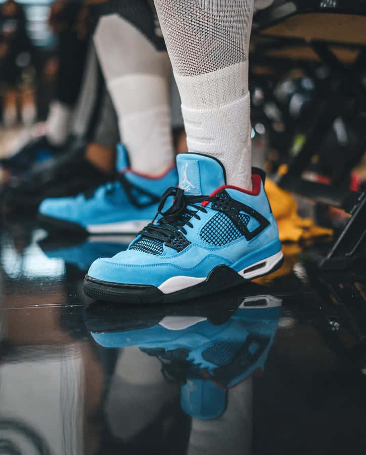 Classic Jordan 4 Kicks For Fashion Forward Street Style Wallpaper