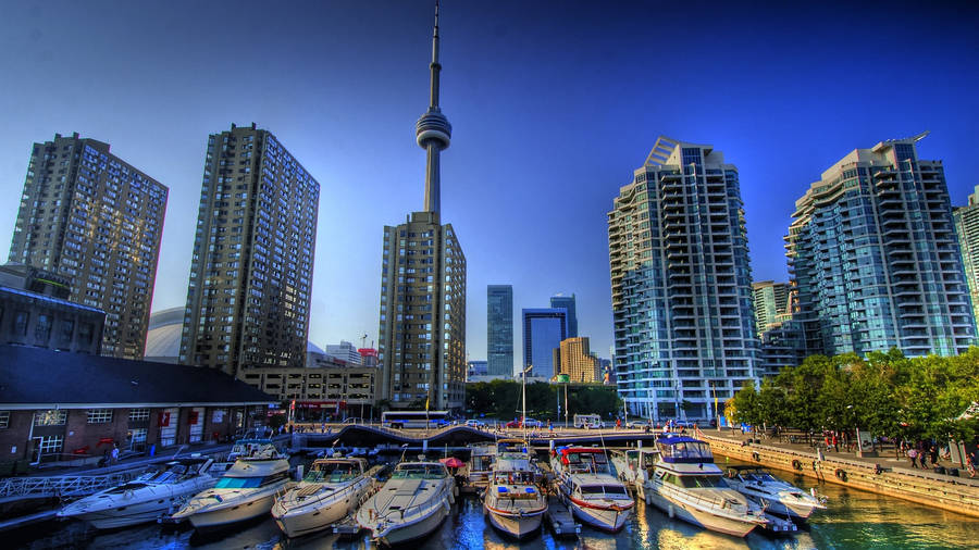 Download Free Cn Tower Waterfront Toronto Wallpaper - MrWallpaper.com