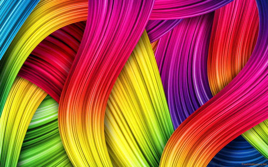 Colorful abstract waves wallpaper