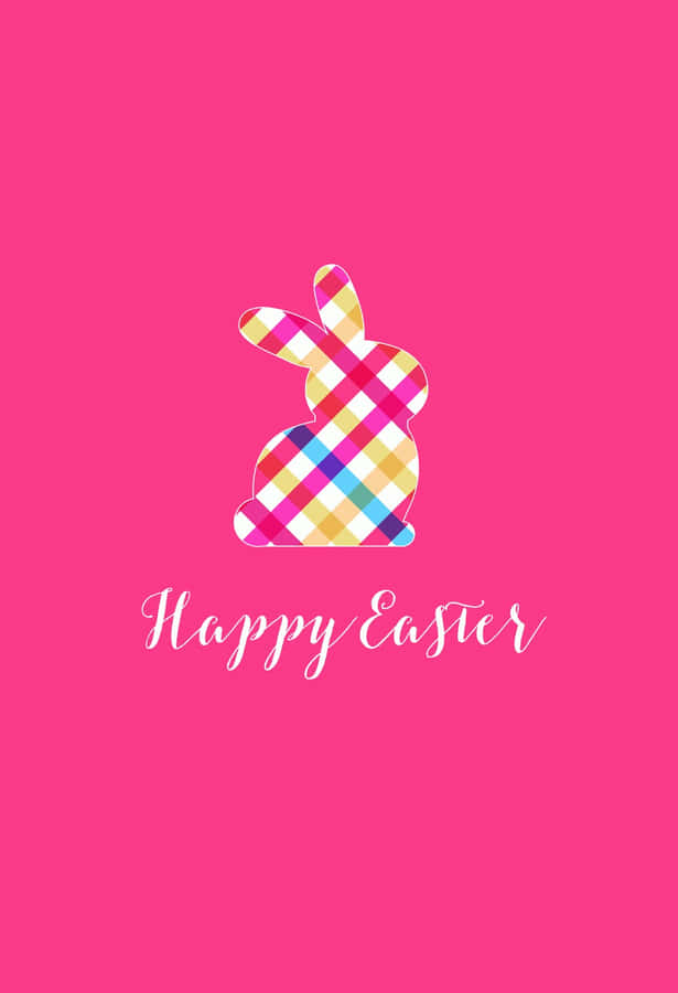 Colorful Bunny For Cute Easter Iphone Wallpaper