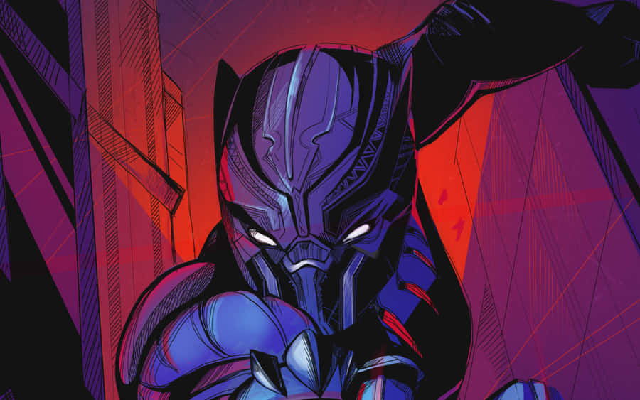Comics Panel Black Panther Hero Wallpaper