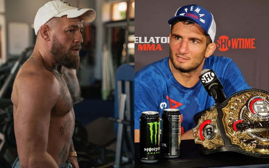 Conor Mcgregor And Gegard Mousasi Side By Side Wallpaper