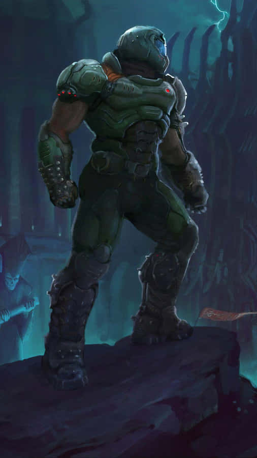Conquer Doom Eternal On Your Iphone Wallpaper