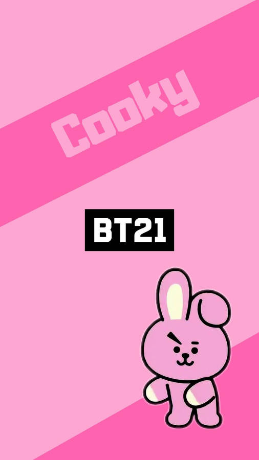 Download free Cooky Bt21 Pink Poster Wallpaper - MrWallpaper.com