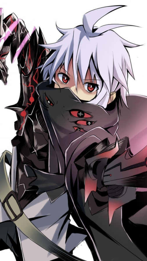 “cool Anime Character Ready For Action” Wallpaper