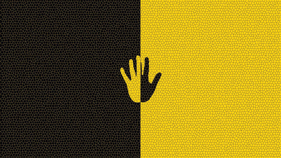 Cool Black And Yellow Background Wallpaper