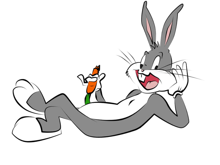 Cool Bugs Bunny Smiling In His Signature Outfit Wallpaper