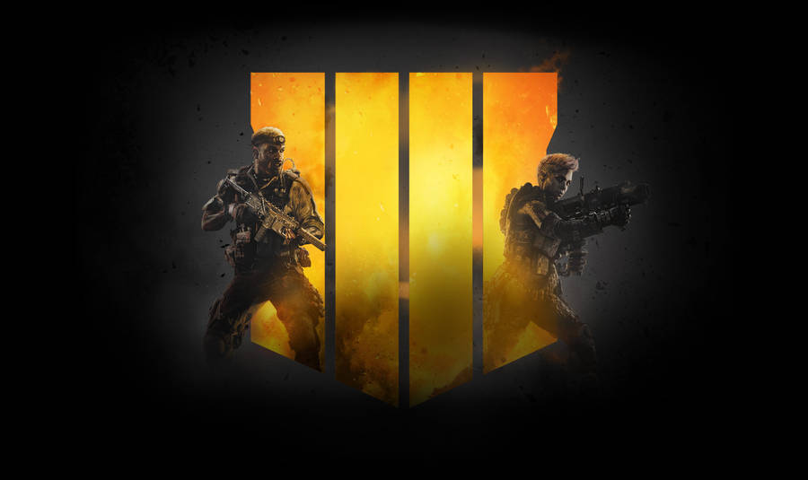 Cool Cod Black Ops 4 Logo Poster Wallpaper