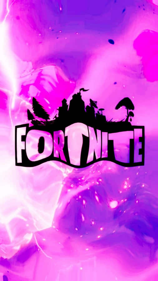 Download Free Cool Fortnite Logo Purple Energy Wallpaper MrWallpaper