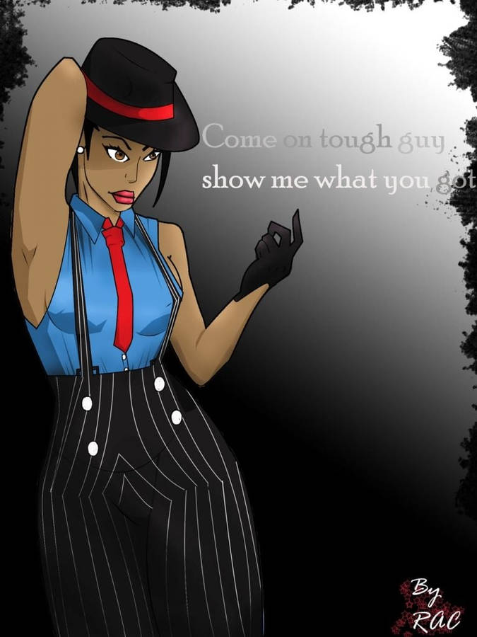 Cool Gangsta Cartoon Girl Wallpaper