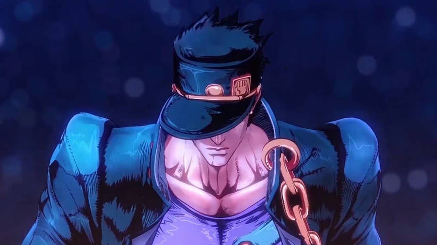 Download Jojo Phone Jotaro Pose Wallpaper