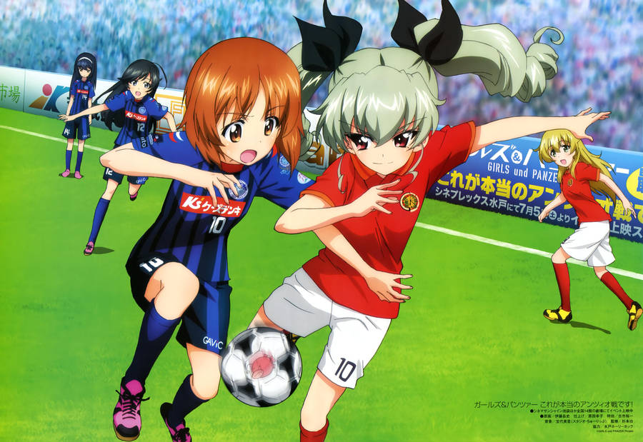 Cool Soccer Desktop Girls Und Panzer Wallpaper