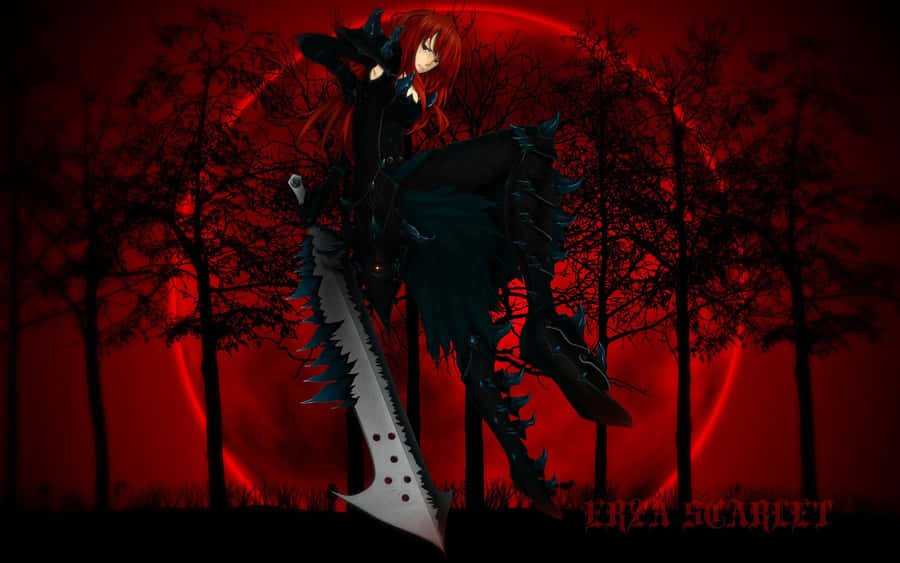 Cosmic Forces Of Power - Black And Red Anime Wallpaper