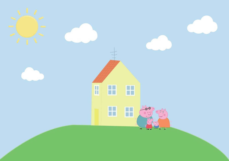 Daddy pig mummy pig george pig peppa pig with icecream anime, HD wallpaper  | Peakpx