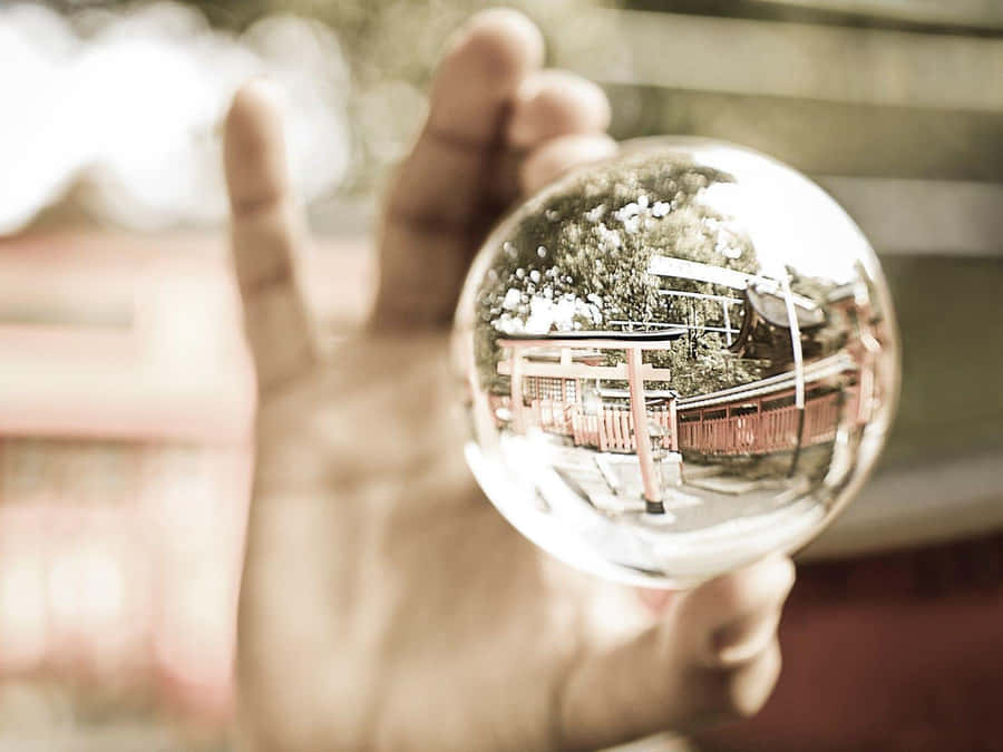 Crystal Ball Reflection Wallpaper