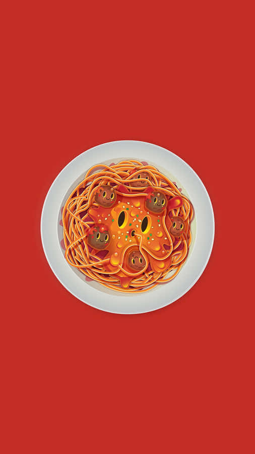 Cute Food Iphone Spaghetti Wallpaper