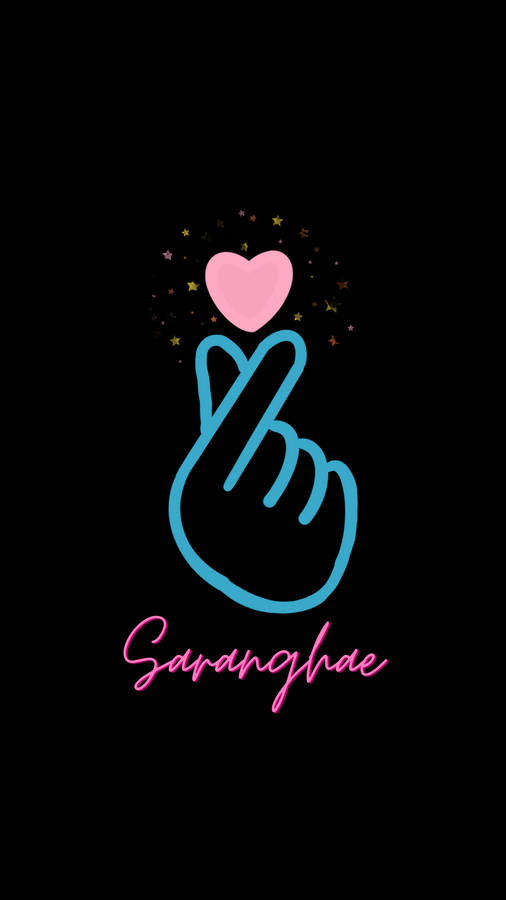 Download free Cute Kpop-inspired Finger Heart Wallpaper - MrWallpaper.com