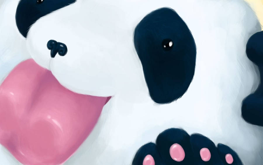 Cute Panda Playing Wallpaper