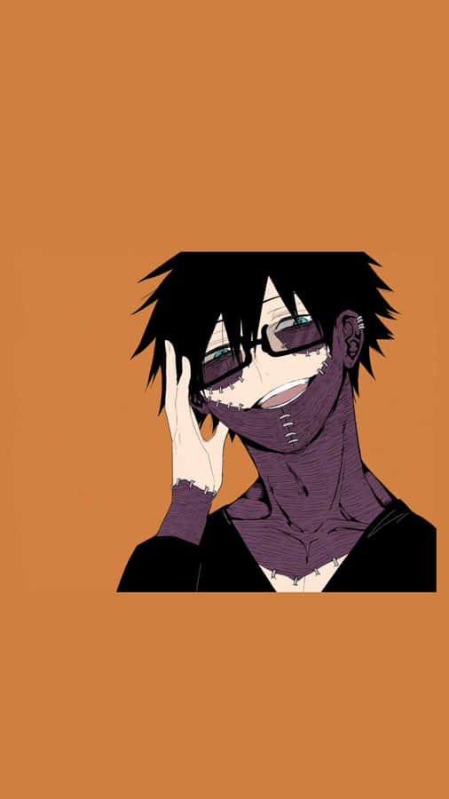 Dabi Head Pose Orange Canvas Phone Wallpaper