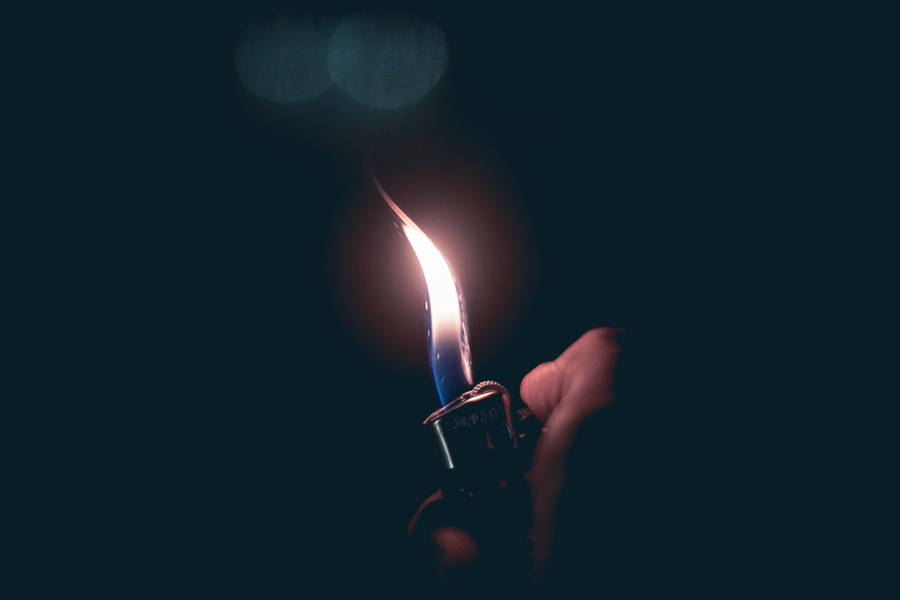 Dark Aesthetic Lighter In Dark wallpaper 