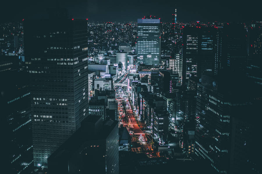 Dark Aesthetic Tokyo City wallpaper
