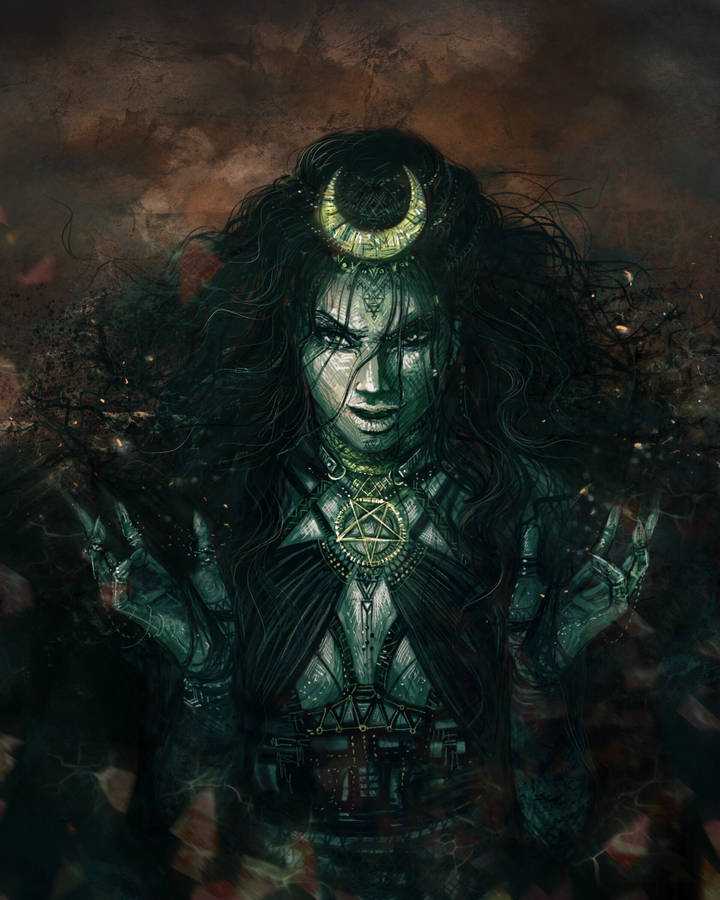 Download Enchantress Digital Painting Wallpaper | Wallpapers.com