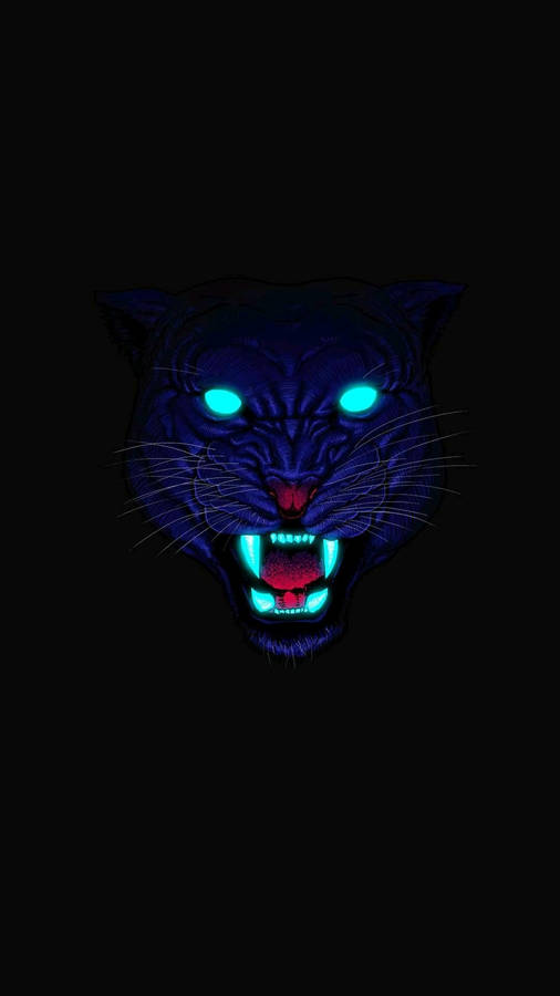 Dark Phone Tiger Blue Eyes Wallpaper