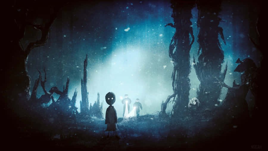 Dark Stranger Things Scene Wallpaper