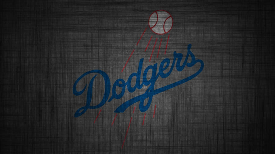 Dark Theme Dodgers Logo Wallpaper