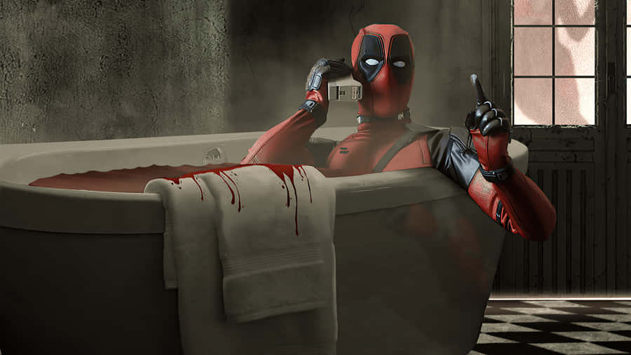 Deadpool Looks Ready To Fight! Wallpaper