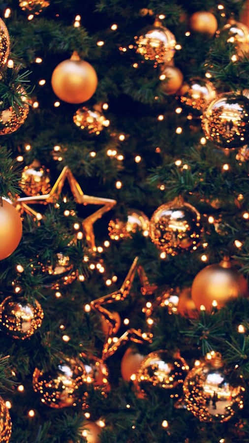 Deck The Halls With An Aesthetic Christmas Tree Wallpaper