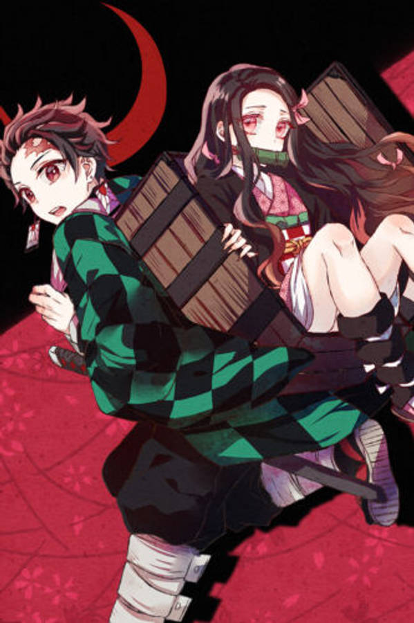 Download free Demon Slayer Nezuko With Her Brother Tanjiro Wallpaper ...