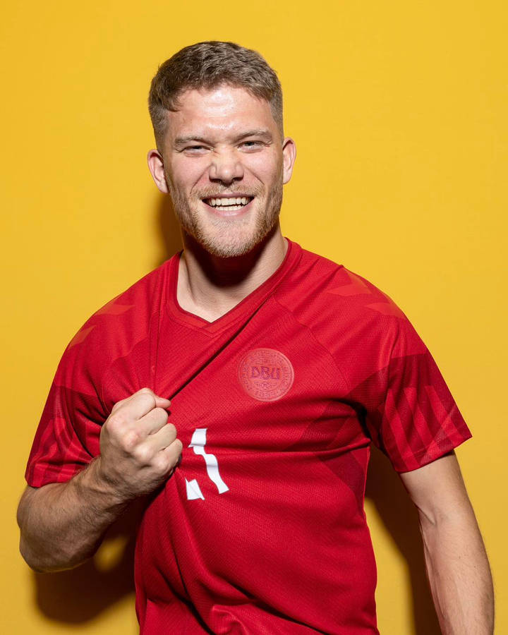 Denmark National Football Team Andreas Cornelius Photoshoot Wallpaper